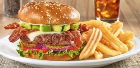 Denny’s Bacon Avocado Cheeseburger