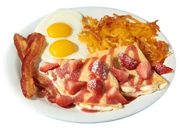 Berry Vanilla Crepe Breakfast