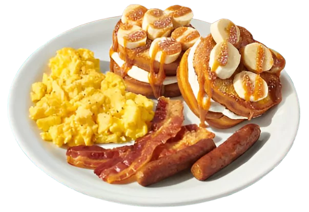 Salted Caramel Banana Stuffed French Toast Slam®