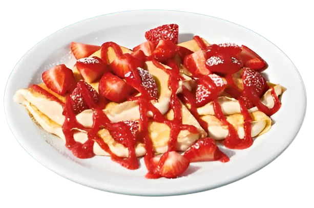 Strawberry Vanilla Crepes
