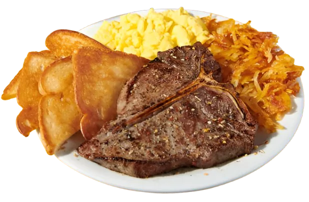 T-Bone Steak & Eggs